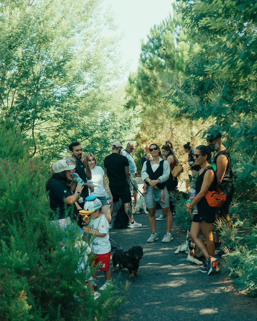 Grupo Pack 5 em passeio na natureza em Nazaré